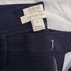J. Crew The Gigi Pant in Navy Size 4